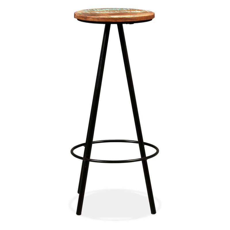 Bar stool 2pcs of solid old wood, Dining Room Furniture, Pub Stools, Modern Stool, Contemporary Seating, Fabric Upholstery Stool, Backrest Stool