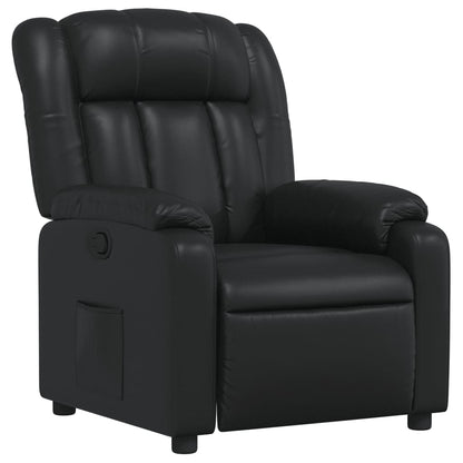 Elektrische Relaxstoel – Relaxfauteuil – Elektrisch Verstelbare Stoel – TV Stoel – Fauteuil – Zwart – Verstelbare Rugleuning Tot 135° – Kunstleren Bekleding