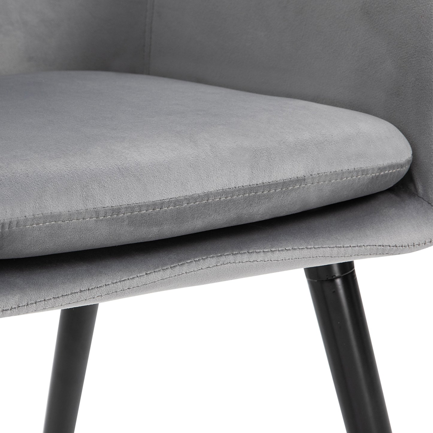 Eetkamerstoelen – Stoelen – Dining Stoelen – Keukenstoelen – Velours Stoelen – Set Van 2 – Fluweelachtige Bekleding – Beukenhouten Poten