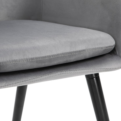 Eetkamerstoelen – Stoelen – Dining Stoelen – Keukenstoelen – Velours Stoelen – Set Van 2 – Fluweelachtige Bekleding – Beukenhouten Poten