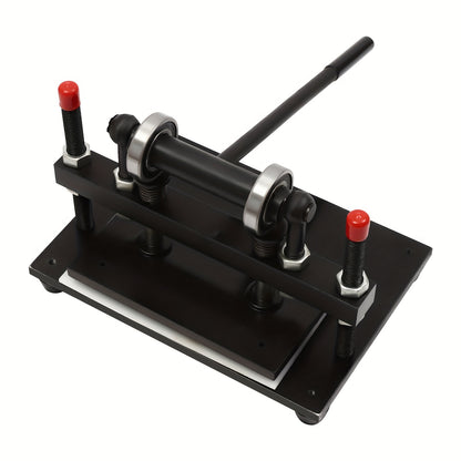 Leren Snijmachine – Handmatige Stansmachine – Embossing Machine – Press Cutter – Faux Leather Cutter – Zwart – Verstelbare Druk – Stabiele Constructie