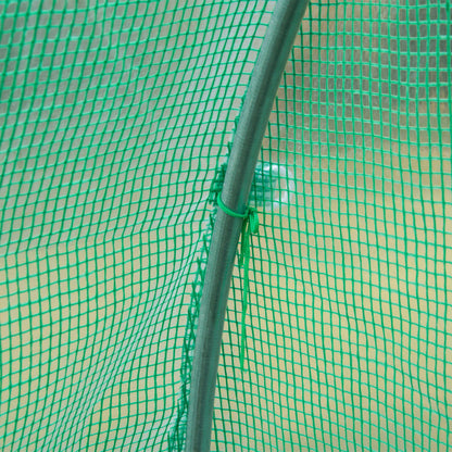 Tunnelkas – Tuinkas – Serre – Kweekkas – Groentekas – Wit – Versterkt Metaal Frame – 6 m² Oppervlak