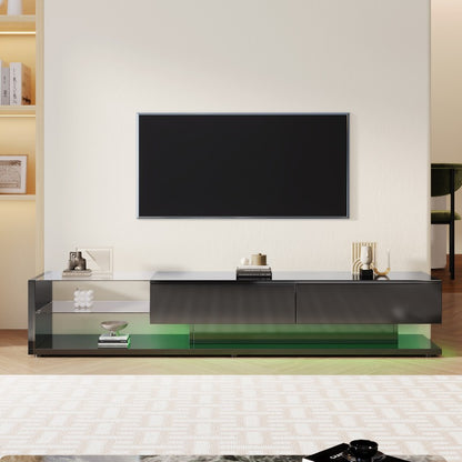 TV Meubel – TV Kast – Entertainment Meubel – Media Console – Tv Stand – Hoogglans Metaal – Ruimtebesparend Met Kabelmanagement