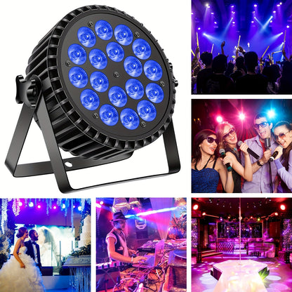4 x 270W RGBW LED PAR Spots – Stageverlichting – DJ Verlichting – Discotheek Verlichting – Professionele LED Spotlights – DMX Multi-mode – Aluminium Behuizing – 900 Lux Lichtintensiteit
