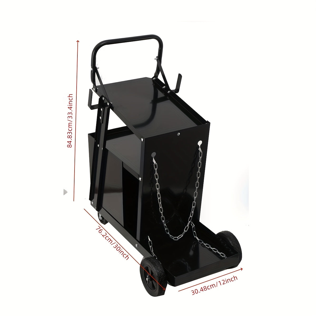 Laswagen – Laskar – Lastrolley – Werkplaatswagen – Gereedschapswagen – 4 Lades – Stalen Constructie – 360° Zwenkwielen