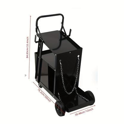 Laswagen – Laskar – Lastrolley – Werkplaatswagen – Gereedschapswagen – 4 Lades – Stalen Constructie – 360° Zwenkwielen