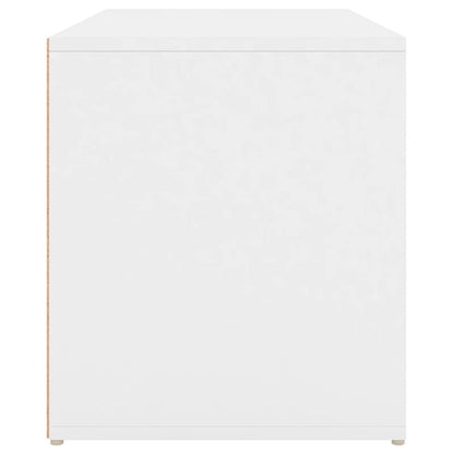 Bankje – Halbank – Zitbank – Schoenenbank – Vensterbank – Wit Gelamineerd Hout – Compact 80x40x45 cm