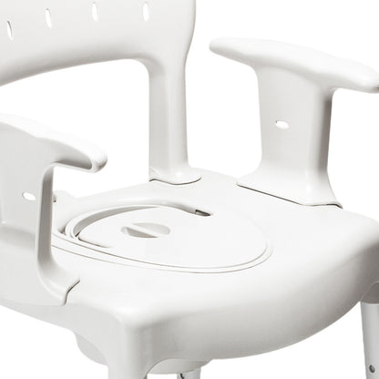 Etac Swift Commode - a Toilet-Shower Chair (Multi-Functional) with Removable: Armrests And Backrest (160 Kg)