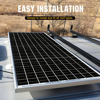 Zonnepaneelset – Zonnepanelen Set – Zonnepaneel Kit – Solar Kit – Solar Panel Set – 400W Upgrade – Laadregelaar Met LCD – Montagebeugels Zonder Boren