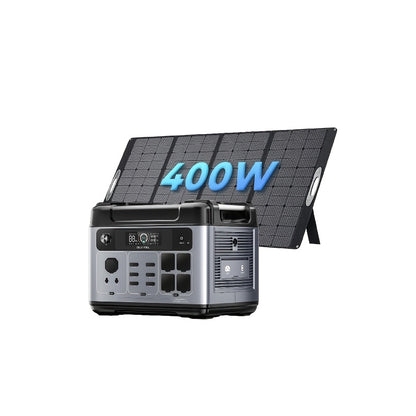 Powerstation – Mobiele Stroomgenerator – Draagbare Accu – Noodstroomvoorziening – Camping Generator – 2048Wh Capaciteit – 2400W Continu Vermogen
