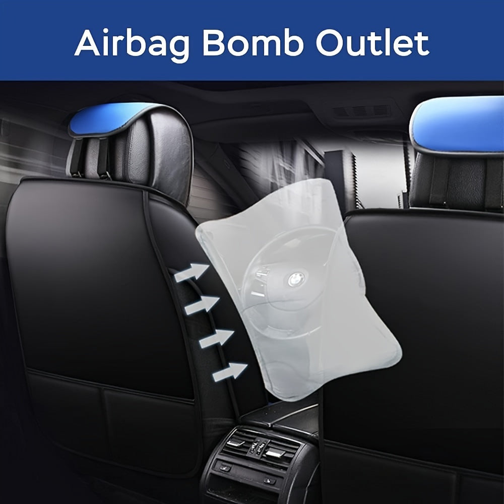 Autostoelhoes – Stoelhoes Auto – Autostoelhoes – Stoelbekleding Auto – Auto Interieur Bescherming – Universele Pasvorm – PU Leer Met Schuimvulling – Comfortabel Voor Alle Seizoenen – Complete Set Voor 5 Zits Auto