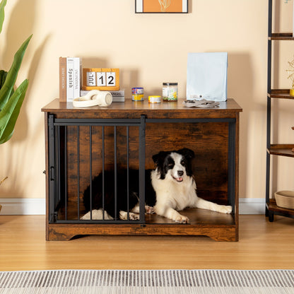 Hondenhok – Hondenbench – Hondenkooi – Hondenhuis – Kennel – Dubbele Deuren – Robuuste Stalen Buizen – 60x100x68 cm – Draagt Tot 100 kg