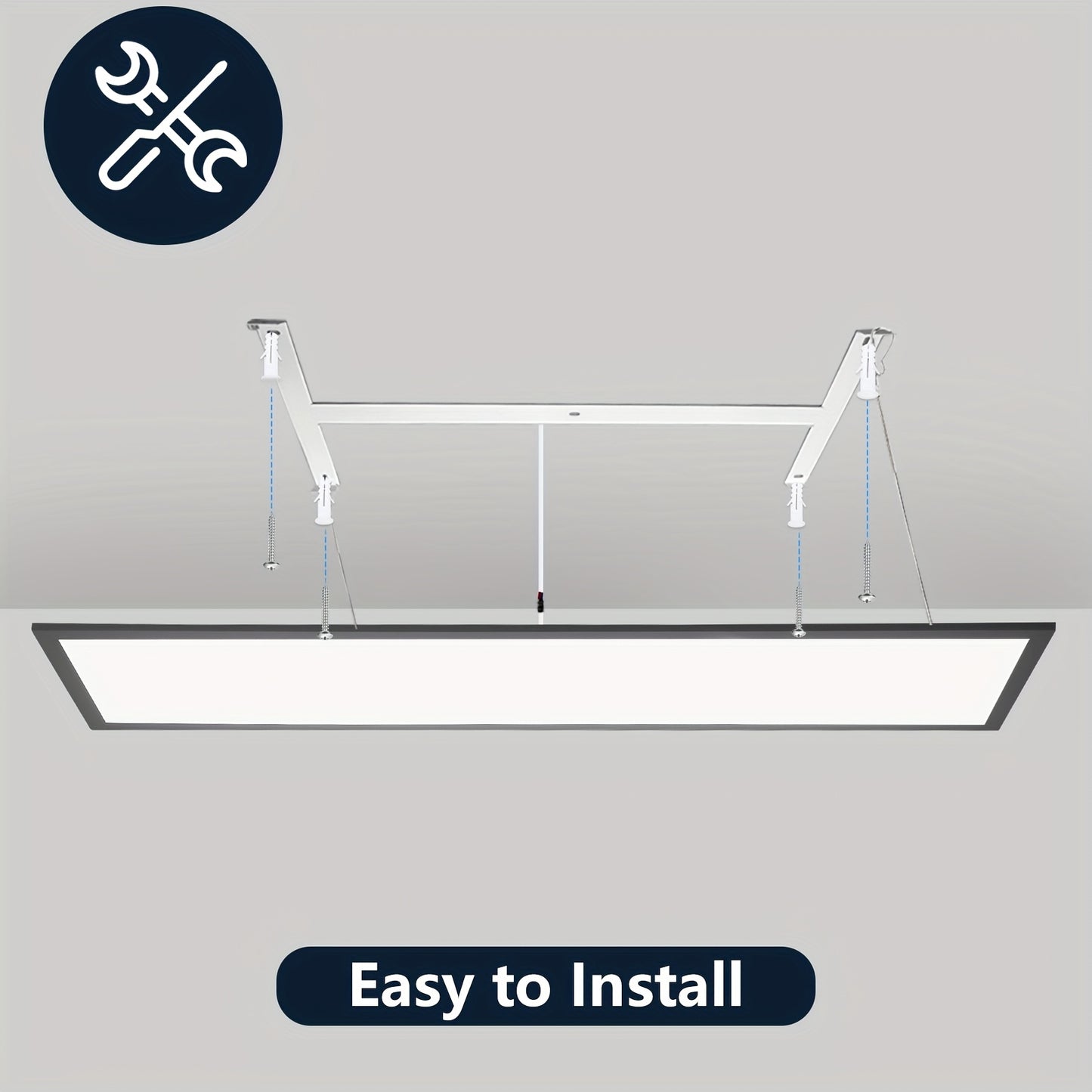 LED Paneel – LED Plafondlamp – LED Plafonnière – LED Lichtpaneel – LED Verlichting – Set Van 5 – 120 cm Lang – Dimbaar Met RGB-Kleuren – 40W Ultra Dun