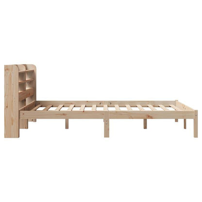 solid wood bed without mattress 120x200cm pine wood Practical Removable