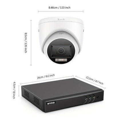 Beveiligingssysteem – Bewakingscamera – Camerabeveiliging – CCTV Systeem – Surveillance Set – 8 Camera’s 1080P Full HD – Nachtzicht 30 Meter – Bewegingsdetectie Met E-mailmelding – 2TB HDD Variant
