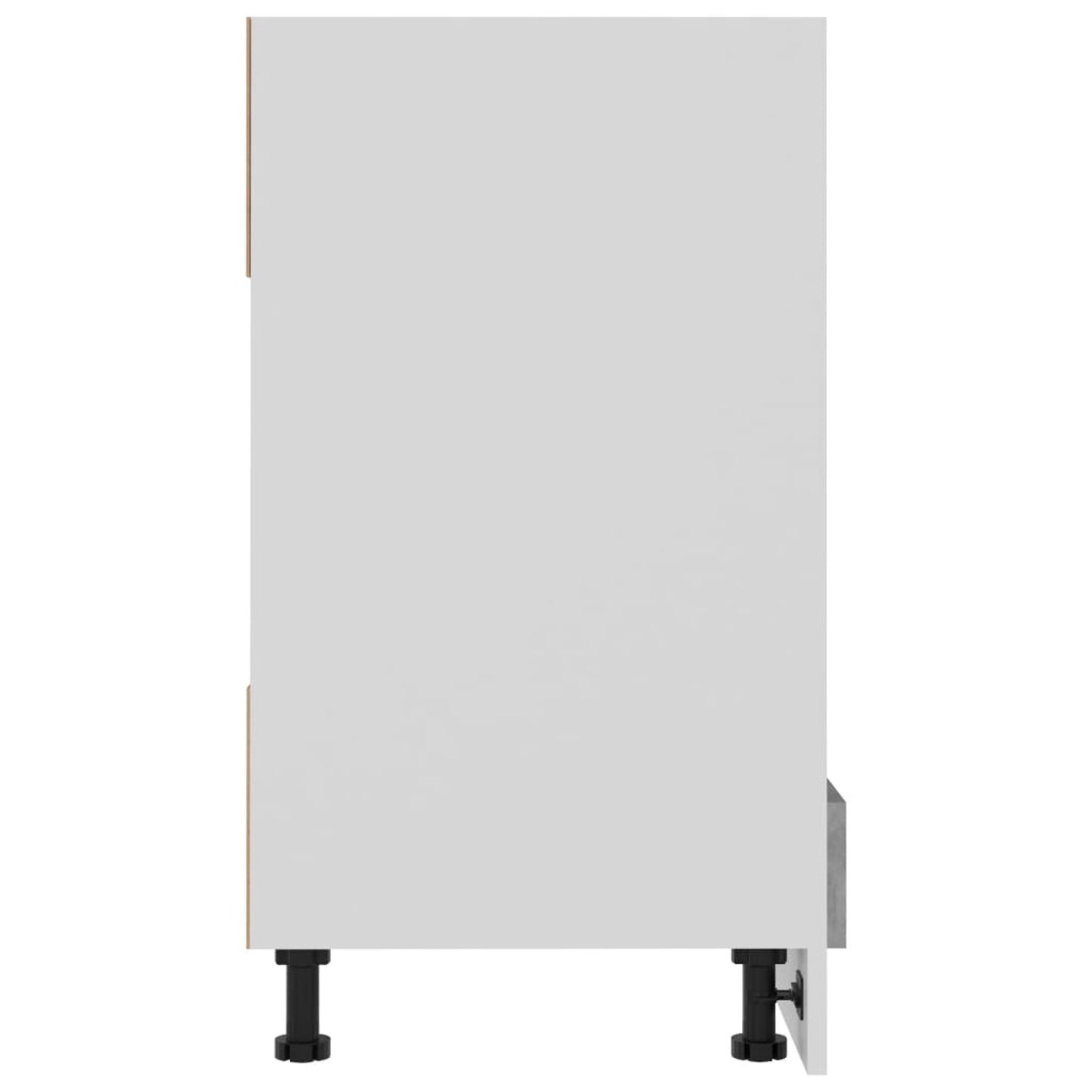 Ovenkast – Keukenkast – Opbergkast – Kastje – Meubel – Beton Grijs – 60x46x81,5 cm – Gemaakt Van Engineered Wood