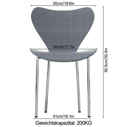 Stapelkast Stoelen – Eetkamerstoelen – Bistrostoelen – Kantinestoelen – Bistrostoelen – Set van 2 Stapelbare Stoelen – Ergonomisch Hoog Design – Duurzaam Kunststof Metalen Poten