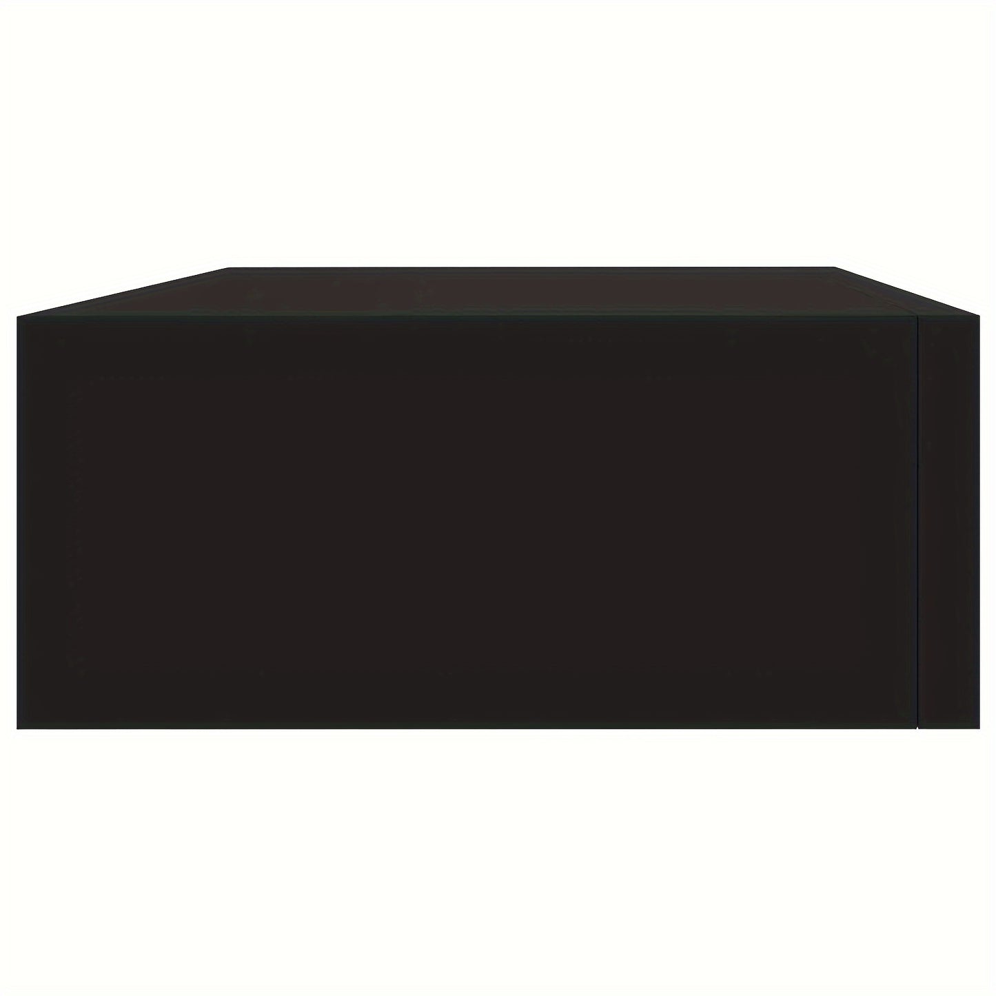 Wandplanken – Zwevende Plank – Muurplank – Opbergplank – Ladeplank – Zwart – Set van 2 – MDF – 40x23,5x10 cm – Met Lade – Ruimtebesparend