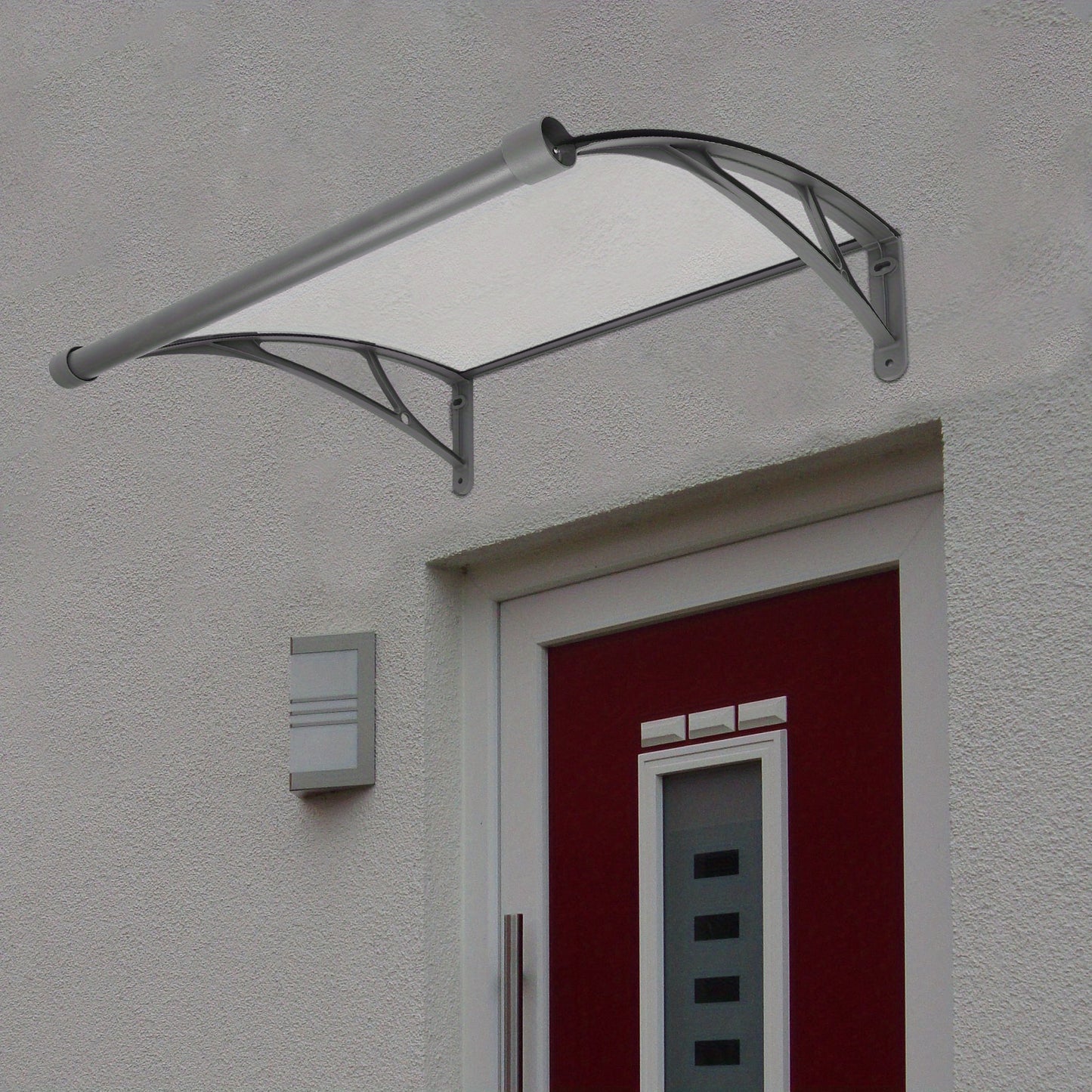 Clear Rain Shelter Cover, Window Awning Rain Shelter, Front Door Canopy, Outdoor Shelter, Door Canopy, Minimalist Shelter, Sleek Design, Weatherresistant, Durable Construction, Rain Protection, Window Cover