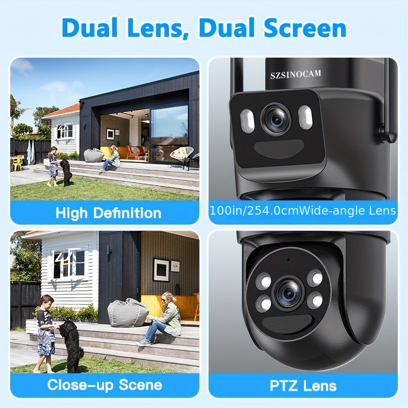Beveiligingscamera – Bewakingscamera – Camerabewaking – Buitencamera – Draadloze Camera – 3G/4G LTE Verbinding – Zonnepaneel – 2K HD PTZ Nachtzicht – Bewegingsdetectie – Tweerichtingsaudio – SD & Cloud Opslag