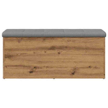 Houten Bank – Zitbank – Opbergbank – Bankje – Houten Opbergmeubel – Bruin – Massief Eikenhout – 102x42x45 cm – 3,2 Kubieke Voet Opbergruimte