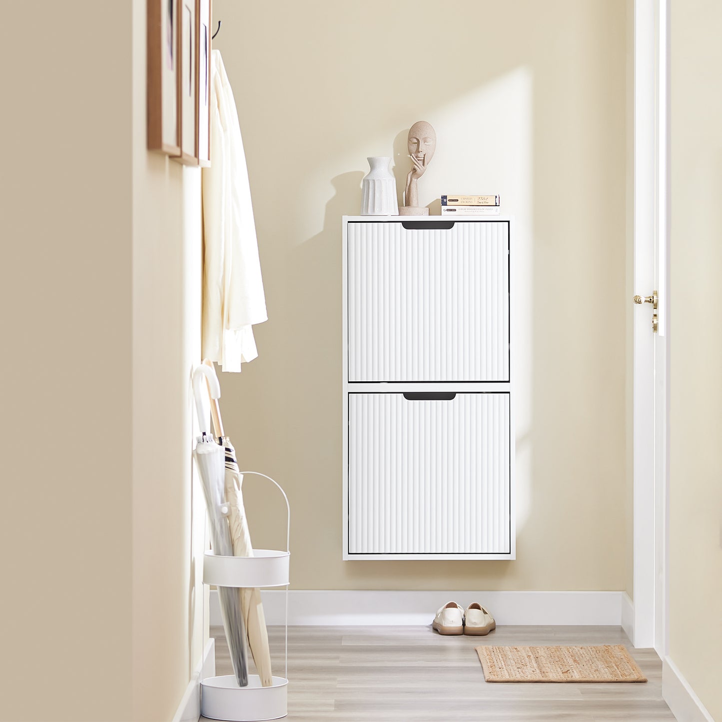 Keukenkast – Keukenbuffet – Opbergkast – Keukenmeubel – Kast Met Deuren – Moderne Zwarte MDF – 2 Deuren 3 Planken