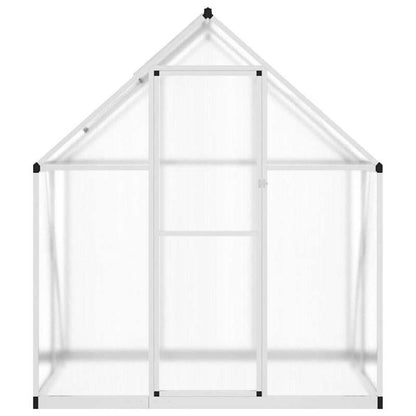 Aluminium Kas – Tuinkas – Plantenkas – Mini Kas – Buiten Kas – Silbern – Weerbestendig Aluminium Frame – 169x114x195 cm Met Fundering