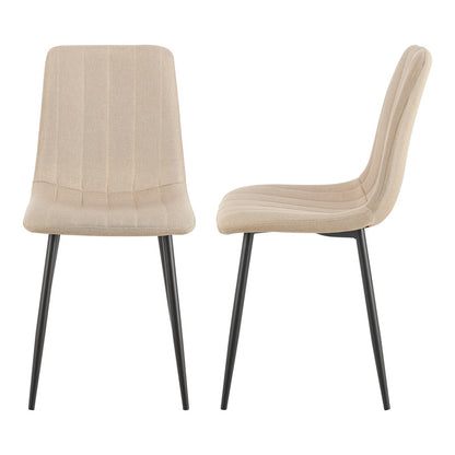 Eetkamerstoelen – Stoelen – Kuipstoelen – Eettafelstoelen – Keukenstoelen – Gestoffeerd – Stalen Onderstel – Set van 4 – Max 120 kg draaggewicht