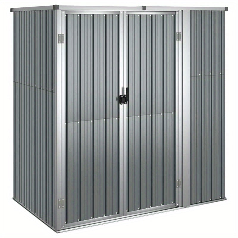 Tuinhuisje – Tuinschuur – Berging – Gereedschapsschuur – Opbergschuur – Gegalvaniseerd Staal – Afmeting 161x89x161 cm – Verplaatsbaar Grijs