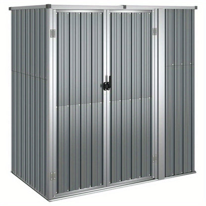Tuinhuisje – Tuinschuur – Berging – Gereedschapsschuur – Opbergschuur – Gegalvaniseerd Staal – Afmeting 161x89x161 cm – Verplaatsbaar Grijs