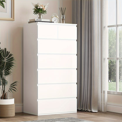 Chest Of Drawers – Ladekast – Kledingkast – Opbergkast – Slaapkamerkast – Modern Wit – 5 Lades – MDF Materiaal