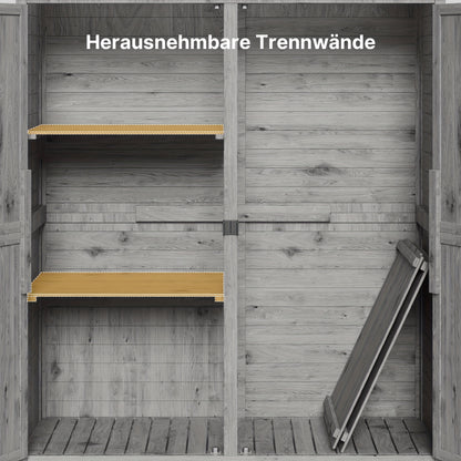 Tuinhuisje – Tuinschuur – Buitenberging – Opslagschuur – Berging – Hout – Dubbele Deuren – Twee Uitneembare Planken