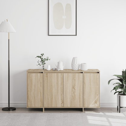 Oak Sideboard Sonoma eiken Gefabriceerd wood 135 x 41 x 75cm Practical and removable