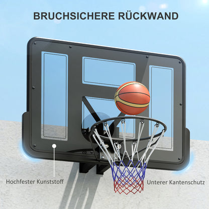 Basketbalring – Basketbalhoepel – Basketbalnet – Basketbalbord – Basketbalframe – Weerbestendig – Scheurbestendig Net – Zwart Design