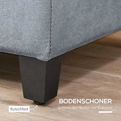 Opbergbank – Opbergkist – Zitbank – Opbergottoman – Bank met Opbergruimte – Hardhouten Constructie – Lift-Top Deksel – Groen Bekleed – Geen Montage – Voor Binnen en Overdekte Buitenruimte
