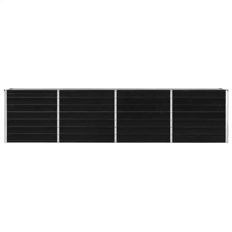 Extra Large Raised Garden Bed – Bloembak – Plantenbak – Tuinbak – Plantenbakje – Gecoate Gegalvaniseerde Stalen Constructie – Weerbestendig Anthraciet
