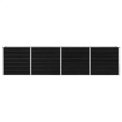 Extra Large Raised Garden Bed – Bloembak – Plantenbak – Tuinbak – Plantenbakje – Gecoate Gegalvaniseerde Stalen Constructie – Weerbestendig Anthraciet