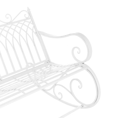 Tuinbankje – Schommelbank – Buitenbank – Balkonbank – Tweepersoonsbank – Metaal – Weerbestendig – 85x113x95 cm – Belastbaar tot 200 kg