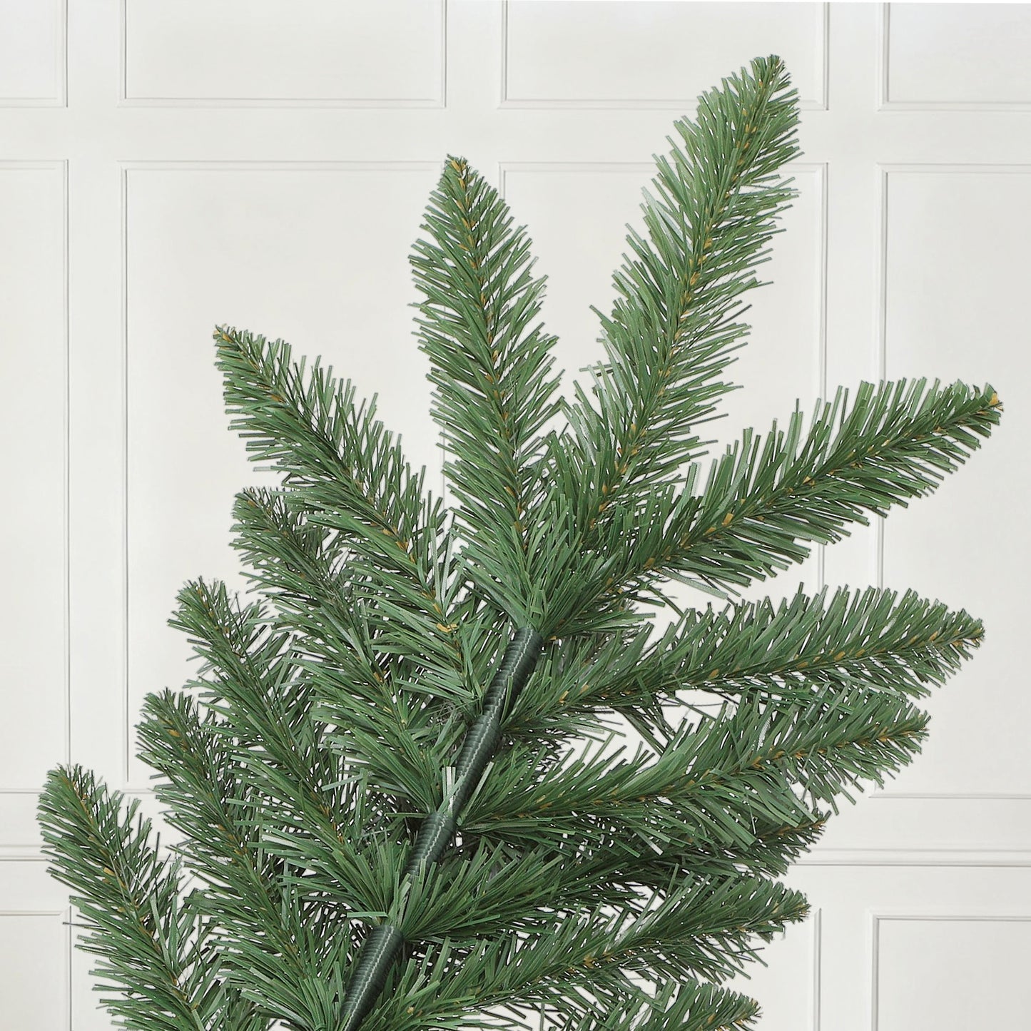 210 cm Artificial PVC Fir Tree | Stable Cross Base, Easy to Assemble, Ideal for Christmas Celebrations, Classic Style by SALCAR