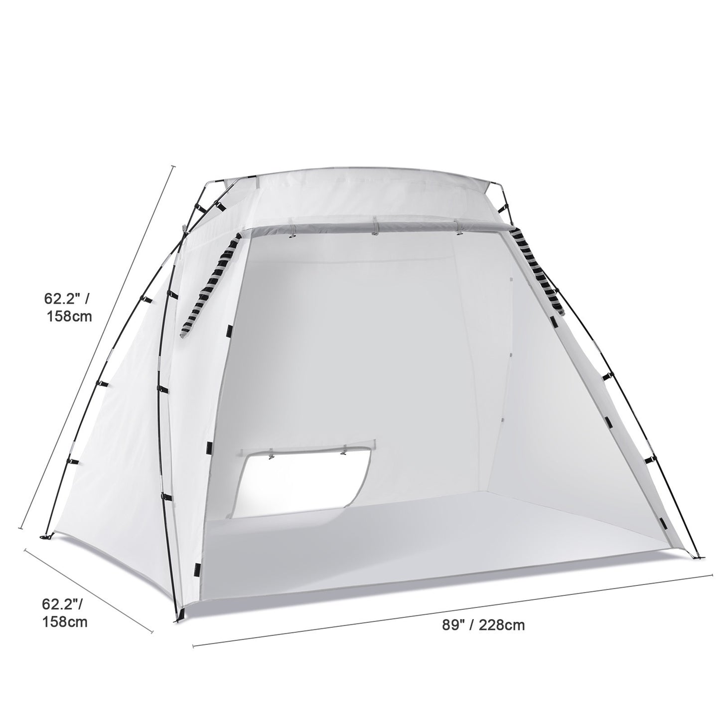 Spuitverftent – Verftent – Spuitcabine – Spray Tent – Schildertent – Grote Afmetingen 2,3x1,6x1,6 m – Ingebouwde Waterafstotende Vloer & Ventilatiegaas