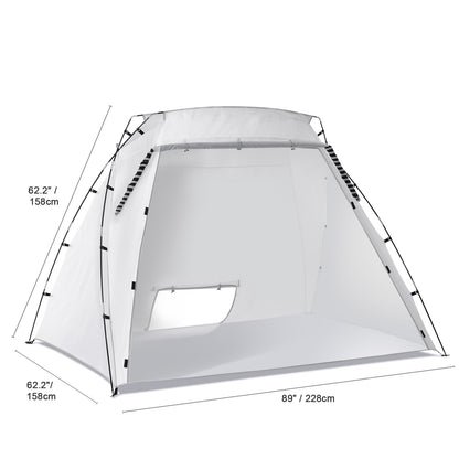 Spuitverftent – Verftent – Spuitcabine – Spray Tent – Schildertent – Grote Afmetingen 2,3x1,6x1,6 m – Ingebouwde Waterafstotende Vloer & Ventilatiegaas