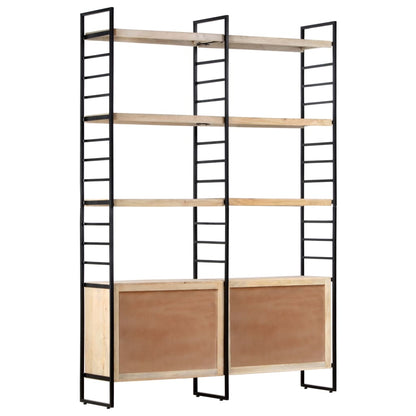 Boekenkast – Boekenrek – Vakkenkast – Stellingkast – Opbergkast – Massief Mango Hout – Industrieel Metaal Frame