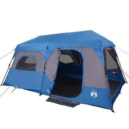Campingtent – Kampeertent – Familietent – Glamping Tent – Outdoor Tent – Ruim voor 9 Personen – Waterafstotend Polyester – Glasvezel Frame
