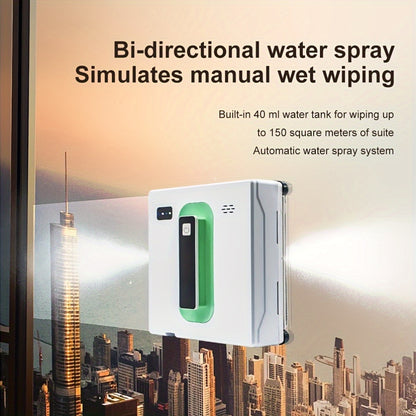 Robot Ramenwasser – Robot Ruitenreiniger – Robot Glazenwasser – Automatische Raamwisser – Elektrische Ramenreiniger – Afstandsbediening – Lithium-Polymeer Batterij 500mAh
