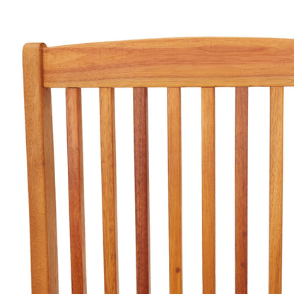 Vouwstoel Tuinstoel Klapstoel Balkonstoel Terrasstoel – Met Armleuning – Massief Eucalyptus Hout – Weerbestendig & Comfortabel