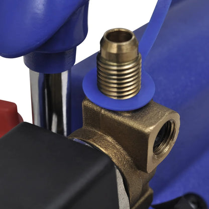 vacuümpomp – vacuümpompje – vacuümpomp airco – vacuümpomp koelinstallatie – vacuümpomp met manometer – aluminium behuizing – dubbele kleurgecodeerde manometers