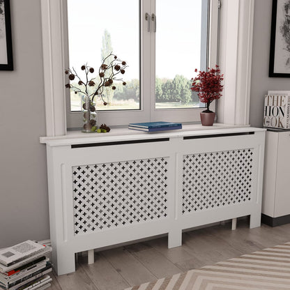 Radiatorombouw – Radiatoromkasting – Radiatorbekleding – Verwarmingsombouw – MDF – Strak Design – 172x19x81,5 cm – Eenvoudige Montage