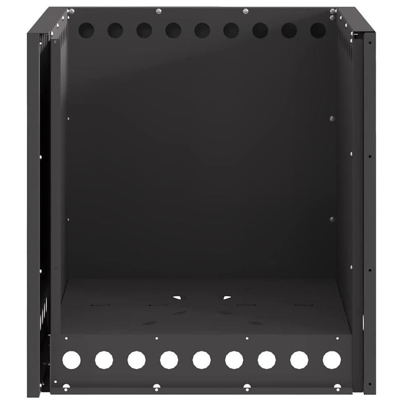Zwarte Vuurschaal – Buitenhaard – Tuinhaard – Terrashaard – Patioverwarmer – 48x48 cm – Duurzaam Metalen Materiaal