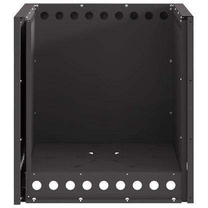 Zwarte Vuurschaal – Buitenhaard – Tuinhaard – Terrashaard – Patioverwarmer – 48x48 cm – Duurzaam Metalen Materiaal