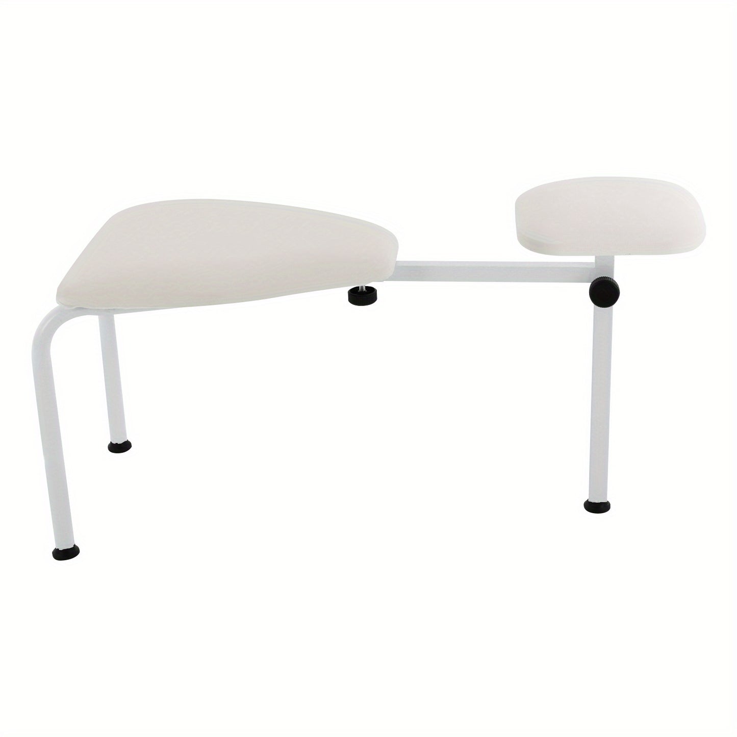 Pedicurestoel – Pedicurekruk – Behandelstoel – Voetsteun – Salonstoel – Verstelbare Hoogte en Lengte – Stevig IJzeren Frame met Anti-slip Voetpadden